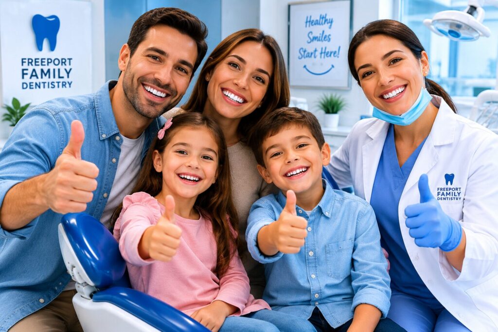 Family dental checkups Freeport preventive dental care patients